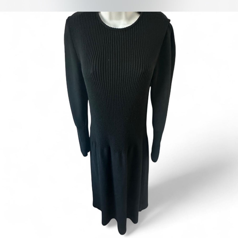 Chic Black‎ Long Sleeve Knit Dress